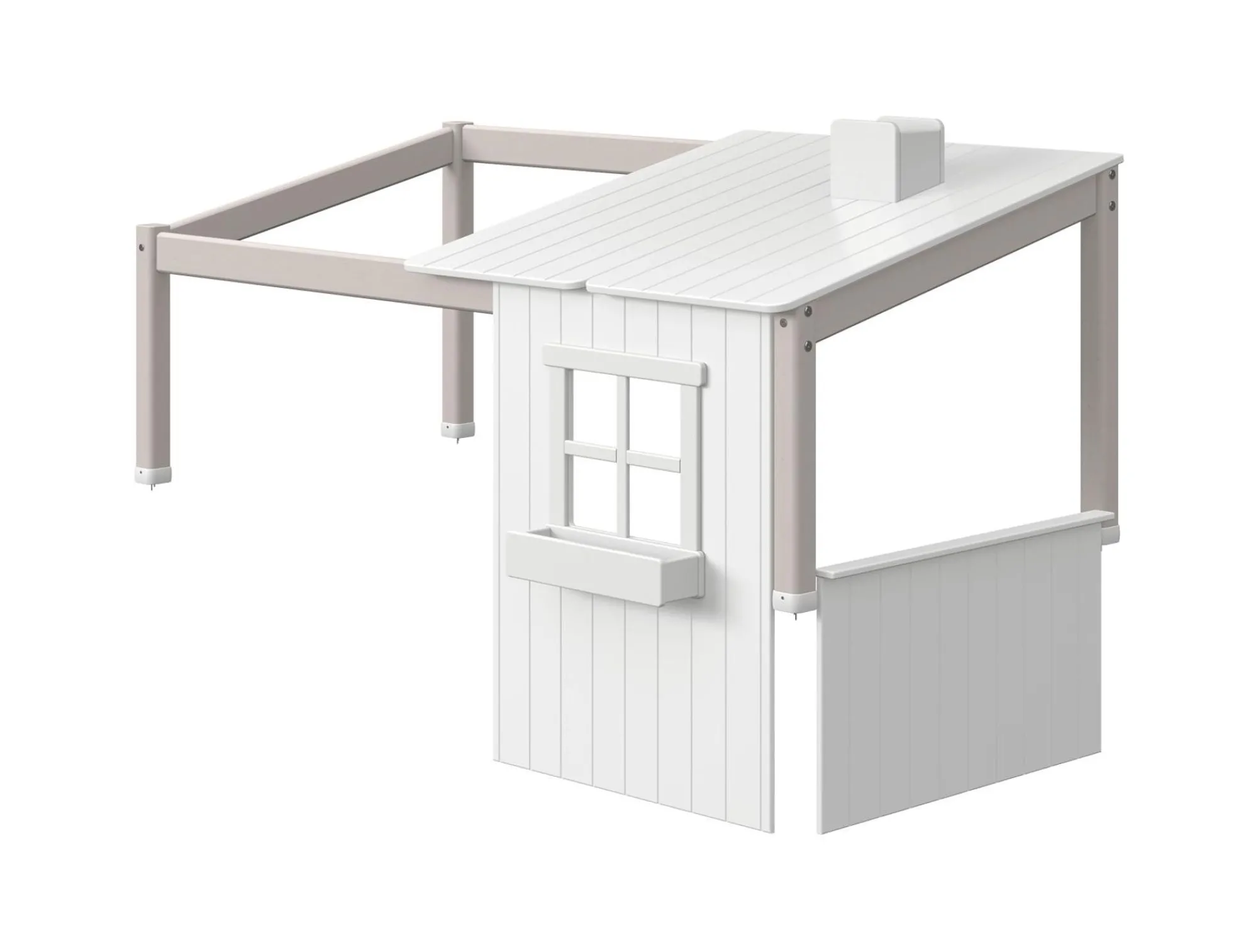 Clearance FLEXA 1/2 Classic Hus White/Grey Washed Pine