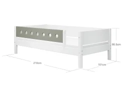 Best FLEXA Daybed White/Natural Green