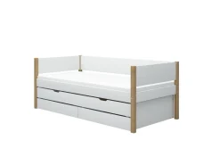 Cheap FLEXA Daybed Med Udtraeksseng Og To Skuffer White/Oak