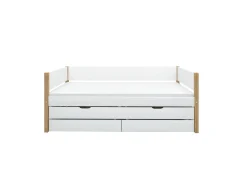 Cheap FLEXA Daybed Med Udtraeksseng Og To Skuffer White/Oak