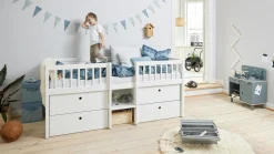 Store FLEXA Enkeltseng White