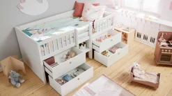 Store FLEXA Enkeltseng White