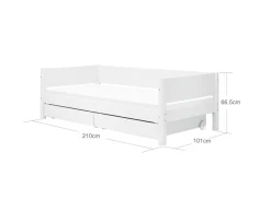 New FLEXA Enkeltseng White