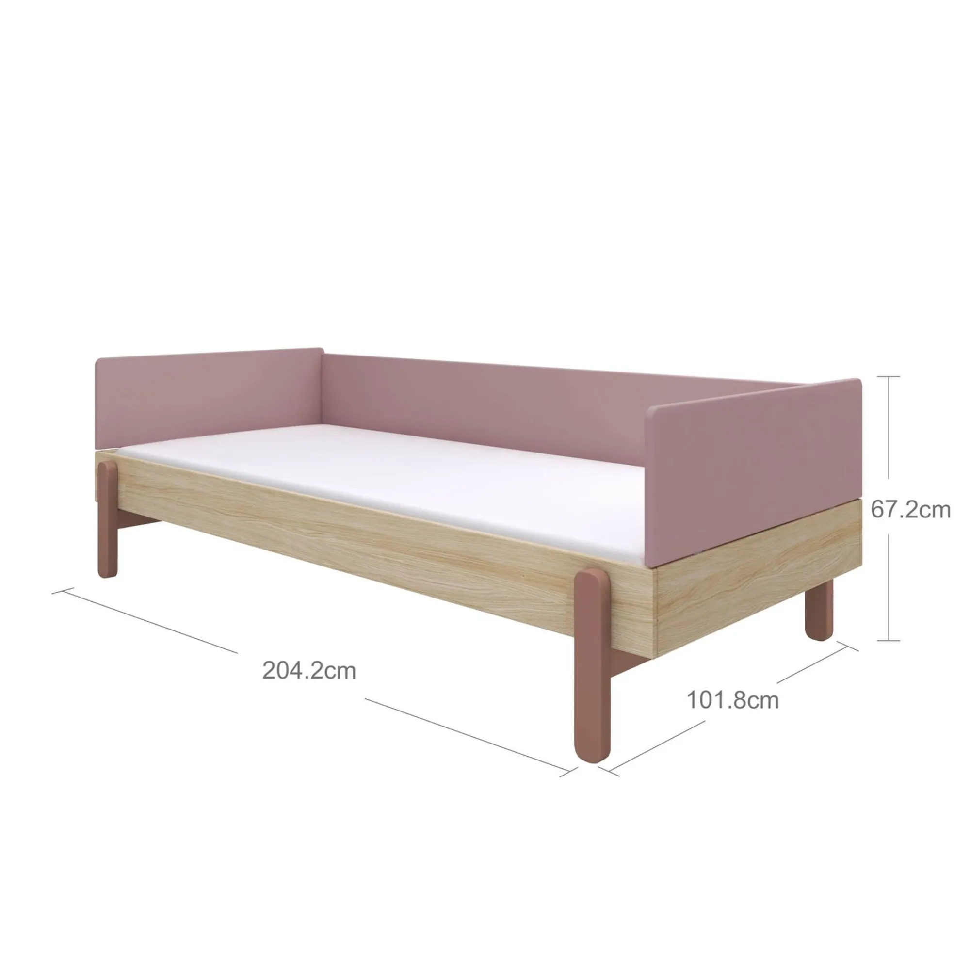 Best Sale FLEXA Enkeltseng Cherry/Oak