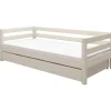 Cheap FLEXA Enkeltseng Med Gaesteseng White Washed Pine