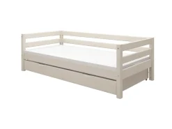 Cheap FLEXA Enkeltseng Med Gaesteseng White Washed Pine