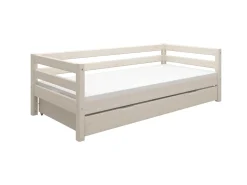 Cheap FLEXA Enkeltseng Med Gaesteseng White Washed Pine