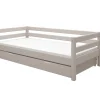 Best Sale FLEXA Enkeltseng Med Gaesteseng Grey Washed Pine