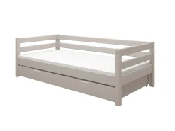 Best Sale FLEXA Enkeltseng Med Gaesteseng Grey Washed Pine
