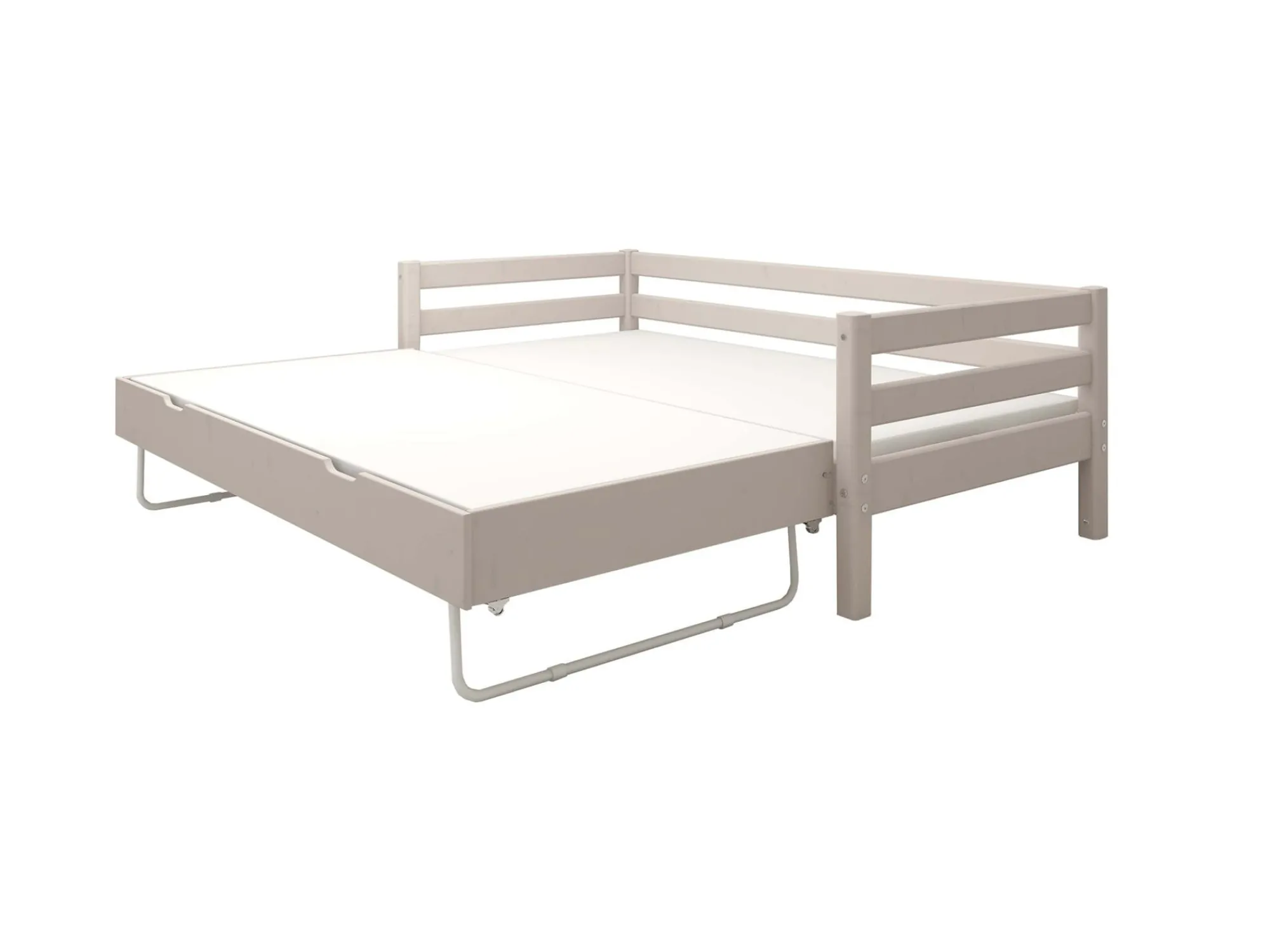 Best Sale FLEXA Enkeltseng Med Gaesteseng Grey Washed Pine