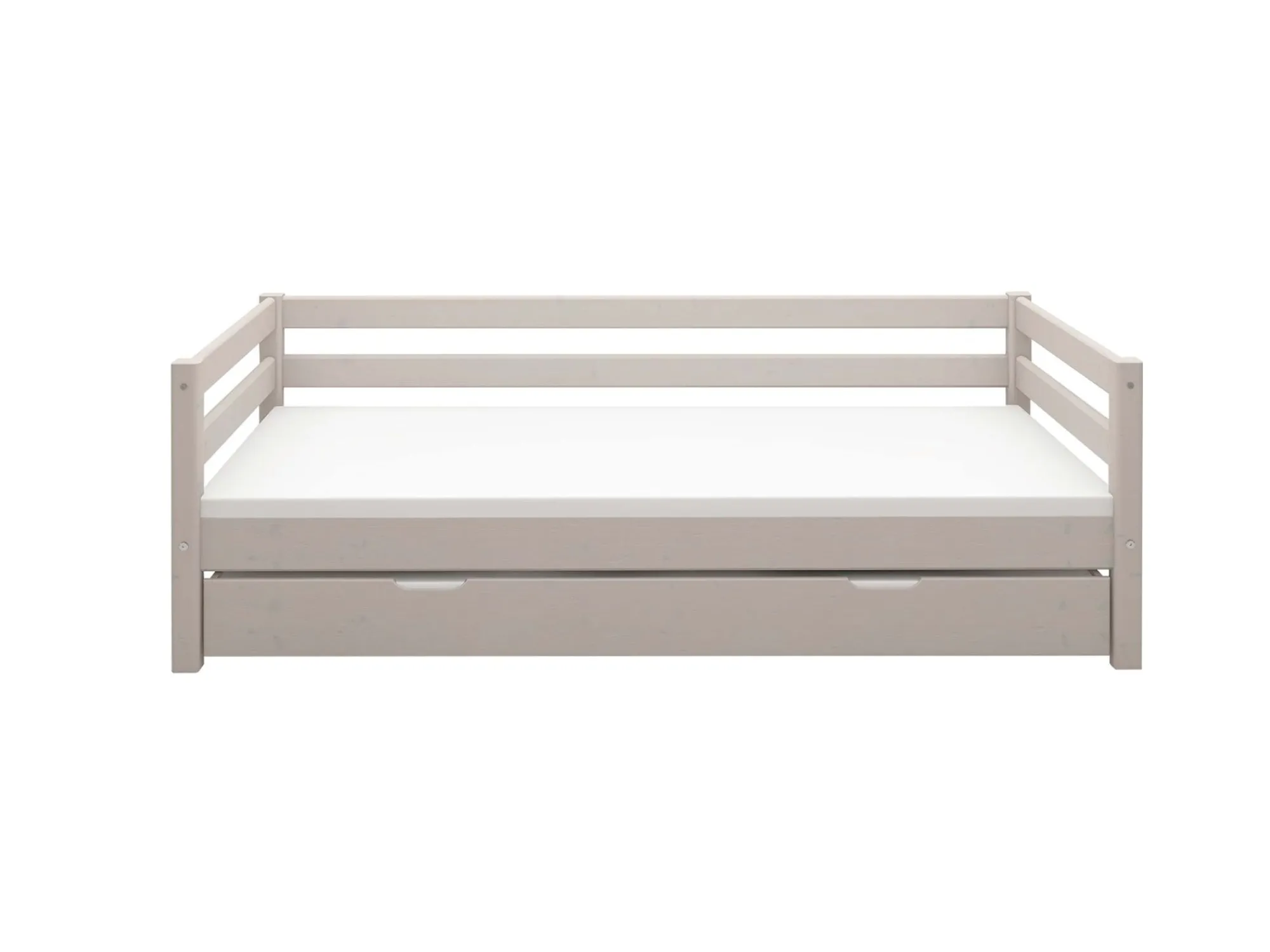 Best Sale FLEXA Enkeltseng Med Gaesteseng Grey Washed Pine