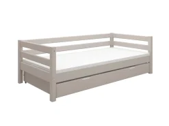 Best Sale FLEXA Enkeltseng Med Gaesteseng Grey Washed Pine