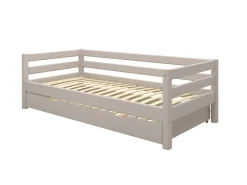 Best Sale FLEXA Enkeltseng Med Gaesteseng Grey Washed Pine