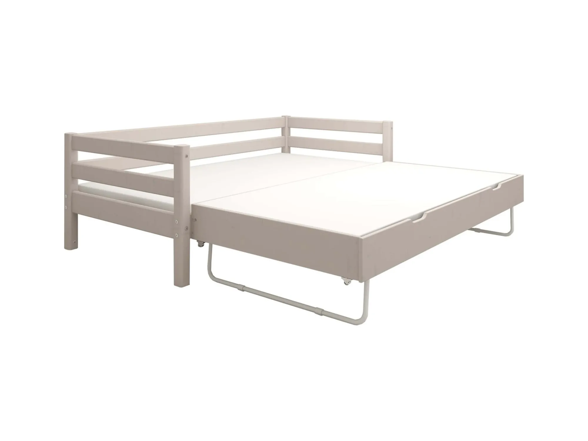 Best Sale FLEXA Enkeltseng Med Gaesteseng Grey Washed Pine