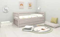 Clearance FLEXA Enkeltseng Med Gaesteseng Og Skuffer Grey Washed Pine
