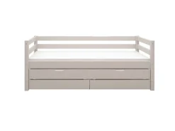 Clearance FLEXA Enkeltseng Med Gaesteseng Og Skuffer Grey Washed Pine