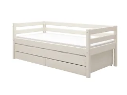Clearance FLEXA Enkeltseng Med Gaesteseng Og Skuffer White Washed Pine
