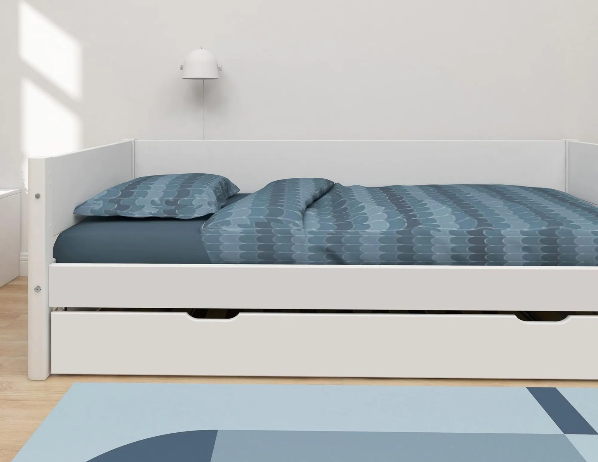 Store FLEXA Enkeltseng Med Udtraeksfunktion White