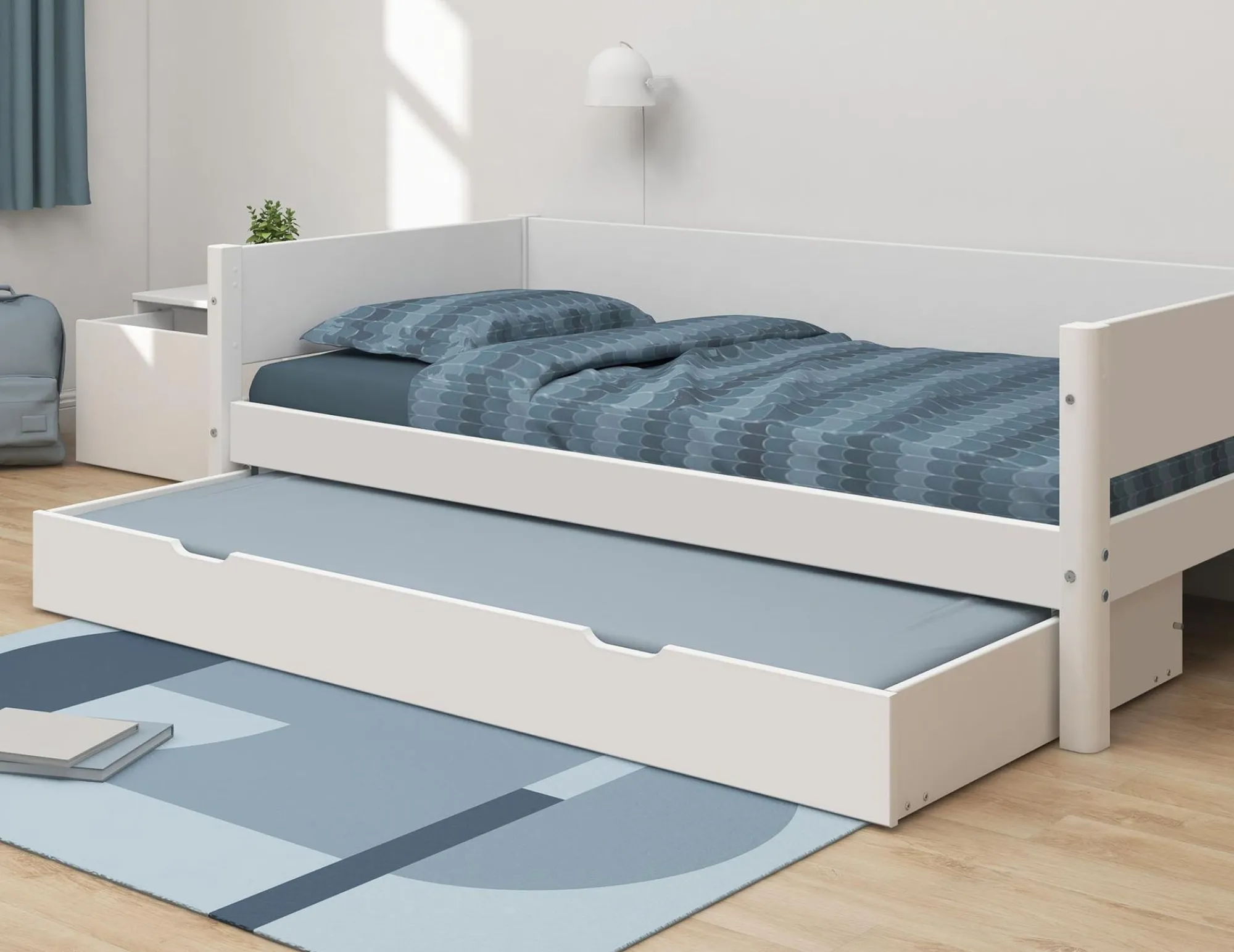 Store FLEXA Enkeltseng Med Udtraeksfunktion White