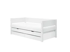 Clearance FLEXA Enkeltseng Med Udtraeksseng White