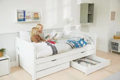 Clearance FLEXA Enkeltseng Med Udtraeksseng White