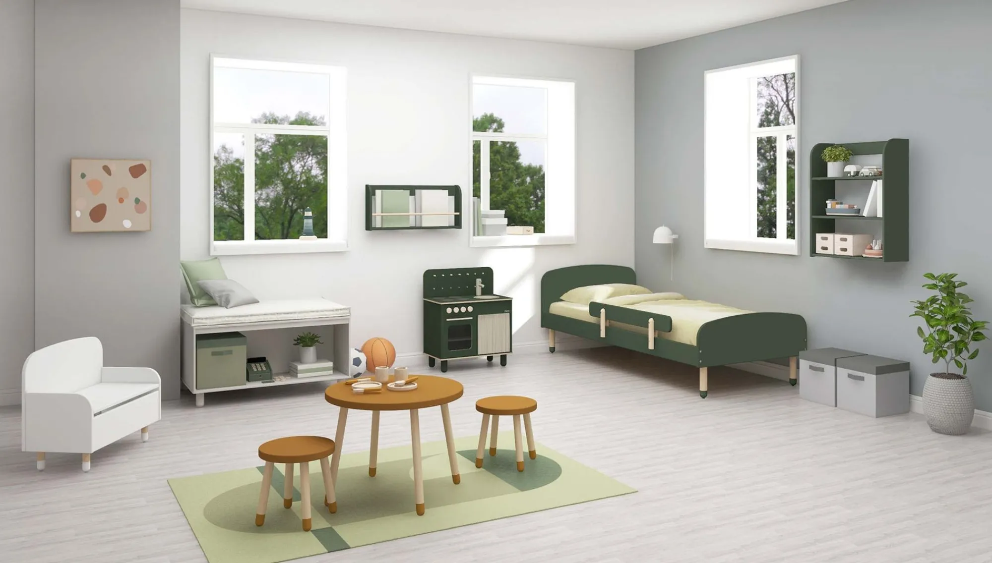 Cheap FLEXA Enkeltseng M. Sengehest Deep Green