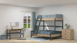 Clearance FLEXA Familieseng Blueberry/Oak
