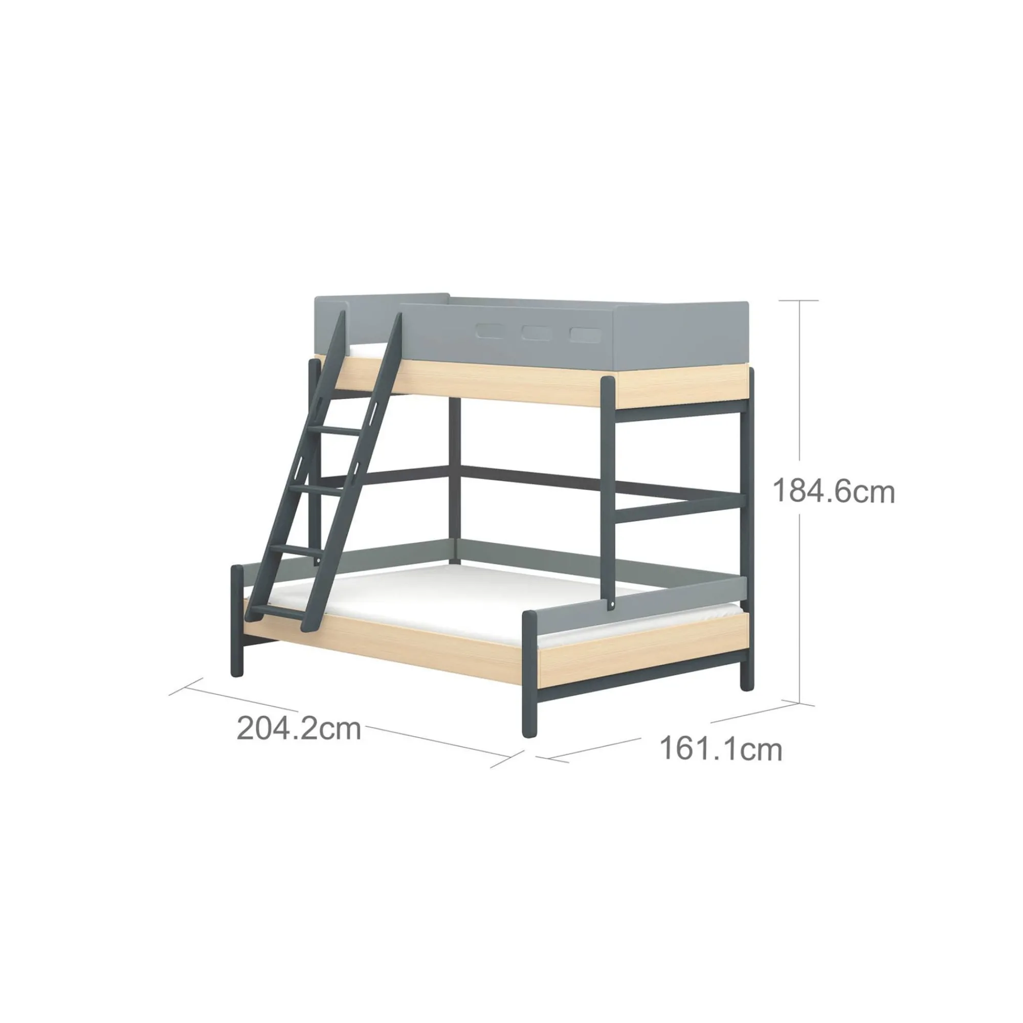 Clearance FLEXA Familieseng Blueberry/Oak