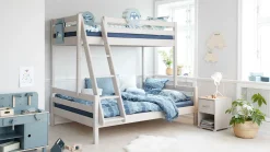Best FLEXA Familieseng White Washed Pine