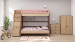Discount FLEXA Familieseng Med Trappe Cherry/Oak