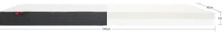 Clearance FLEXA Latex Madras, 190X90 Bomuldsbetraek White