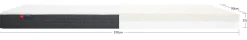 New FLEXA Latex Madras, 190X90 Eukalyptusbetraek White