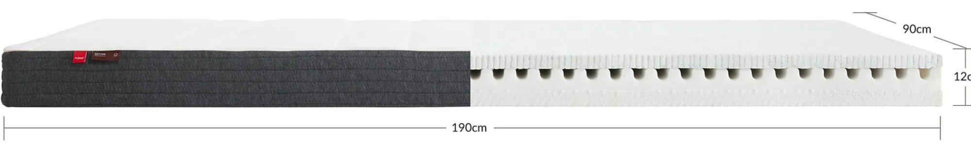 Cheap FLEXA Madras, 190X90 Bomuldsbetraek White