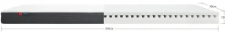 Best Sale FLEXA Madras, 190X90 Eukalyptusbetraek White