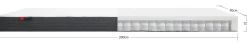 New FLEXA Springmadras, 200X90 Bambusbetraek White
