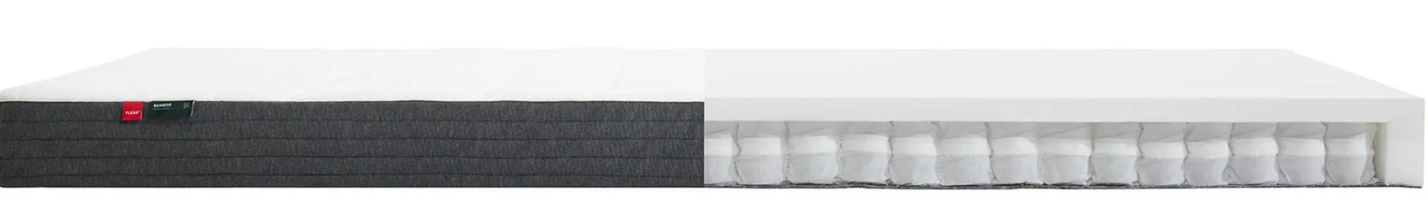 New FLEXA Springmadras, 200X140 Bambusbetraek White