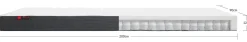 Best FLEXA Springmadras, 200X90 Bomuldsbetraek White