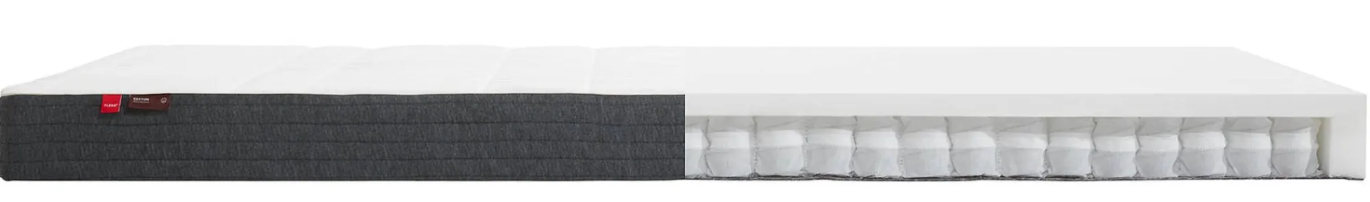 Shop FLEXA Springmadras, 200X120 Bomuldsbetraek White