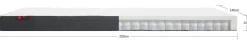 Discount FLEXA Springmadras, 200X140 Bomuldsbetraek White
