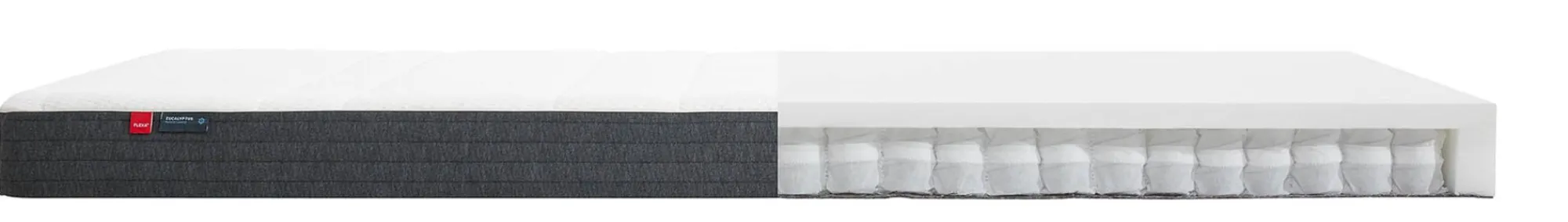 Fashion FLEXA Springmadras, 200X120 Eukalyptusbetraek White