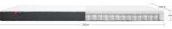 Hot FLEXA Springmadras, 200X140 Eukalyptusbetraek White