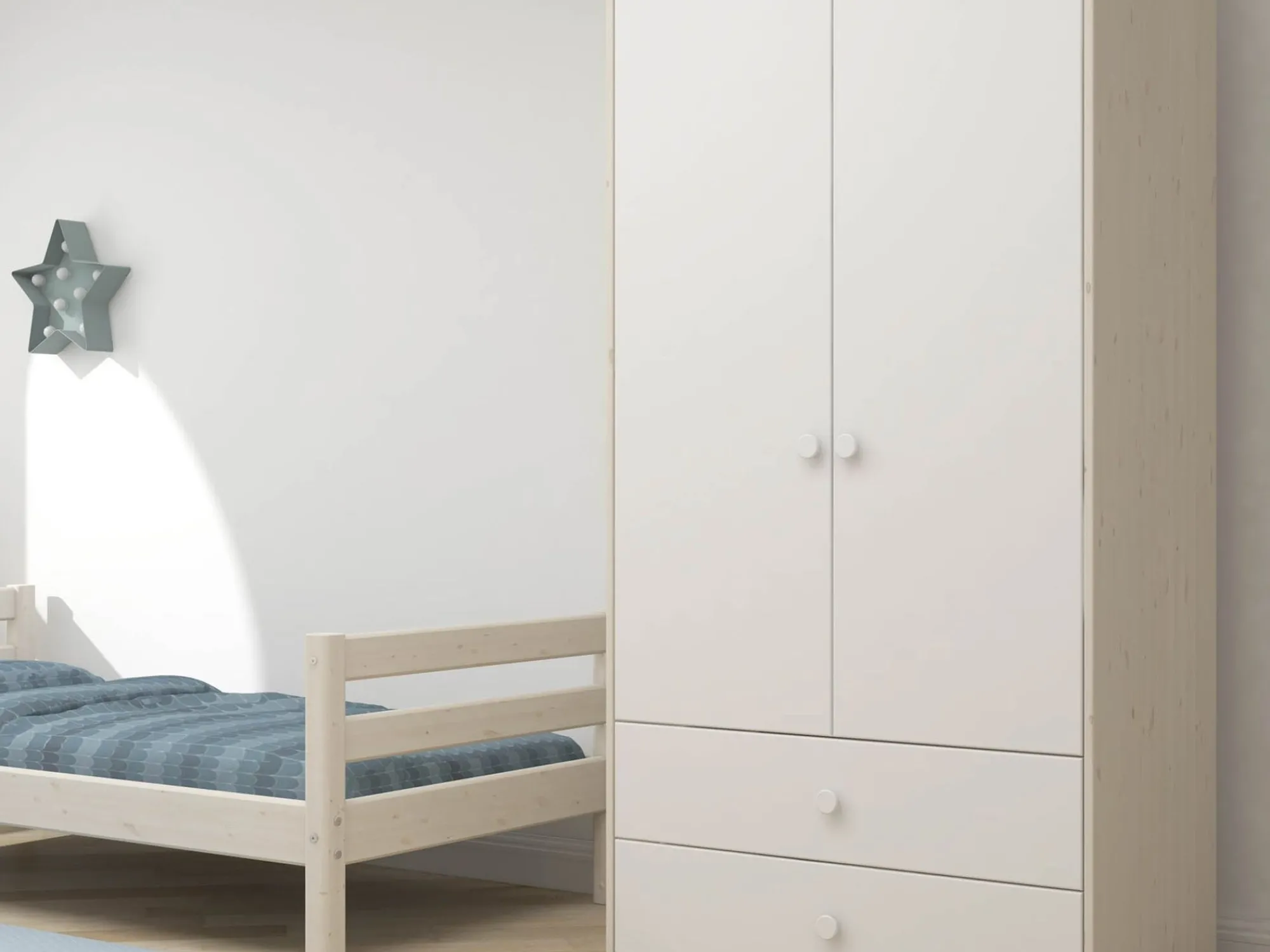 Flash Sale FLEXA Garderobeskab White/White Washed Pine