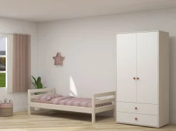 Store FLEXA Garderobeskab Light Blush/White Washed Pine