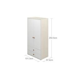 Store FLEXA Garderobeskab Light Blush/White Washed Pine
