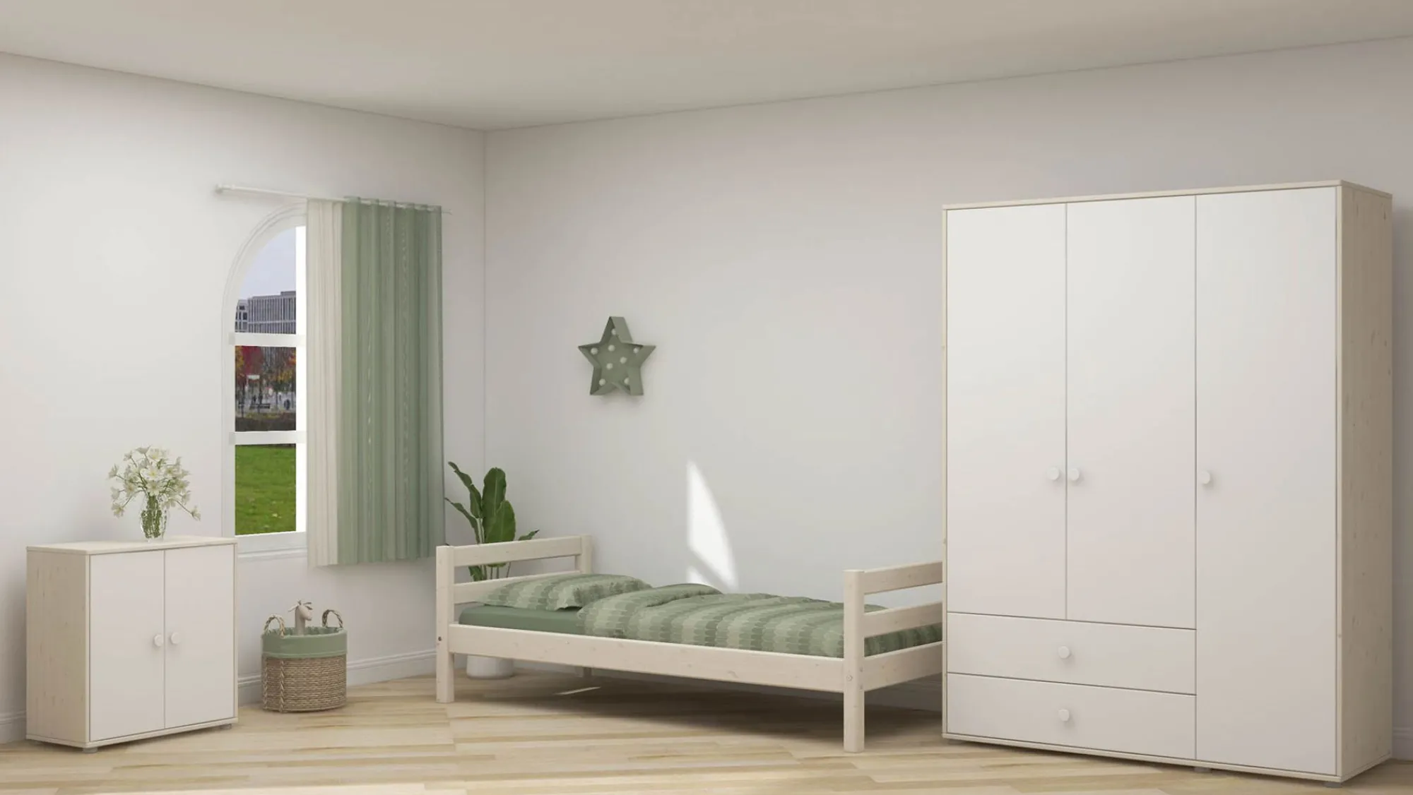 Flash Sale FLEXA Garderobeskab White/White Washed Pine