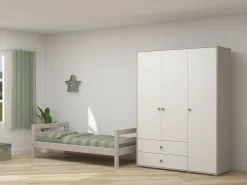 Store FLEXA Garderobeskab Natural Green/Grey Washed Pine