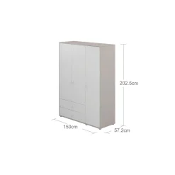 Outlet FLEXA Garderobeskab White/Grey Washed Pine
