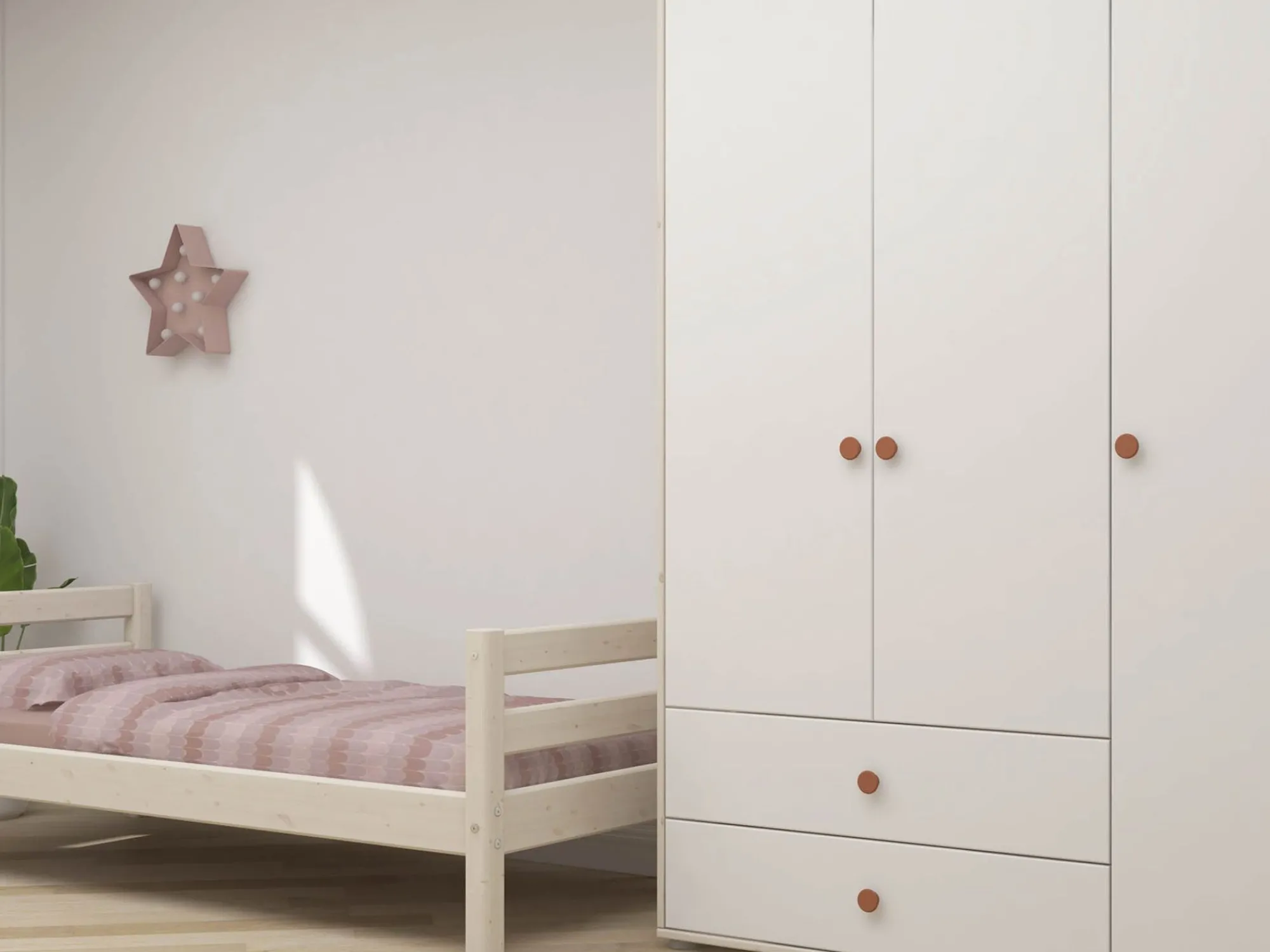 Flash Sale FLEXA Garderobeskab Light Blush/White Washed Pine