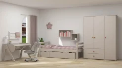 Online FLEXA Garderobeskab Light Blush/Grey Washed Pine
