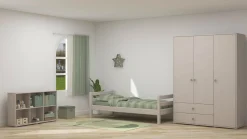 Shop FLEXA Garderobeskab Natural Green/Grey Washed Pine